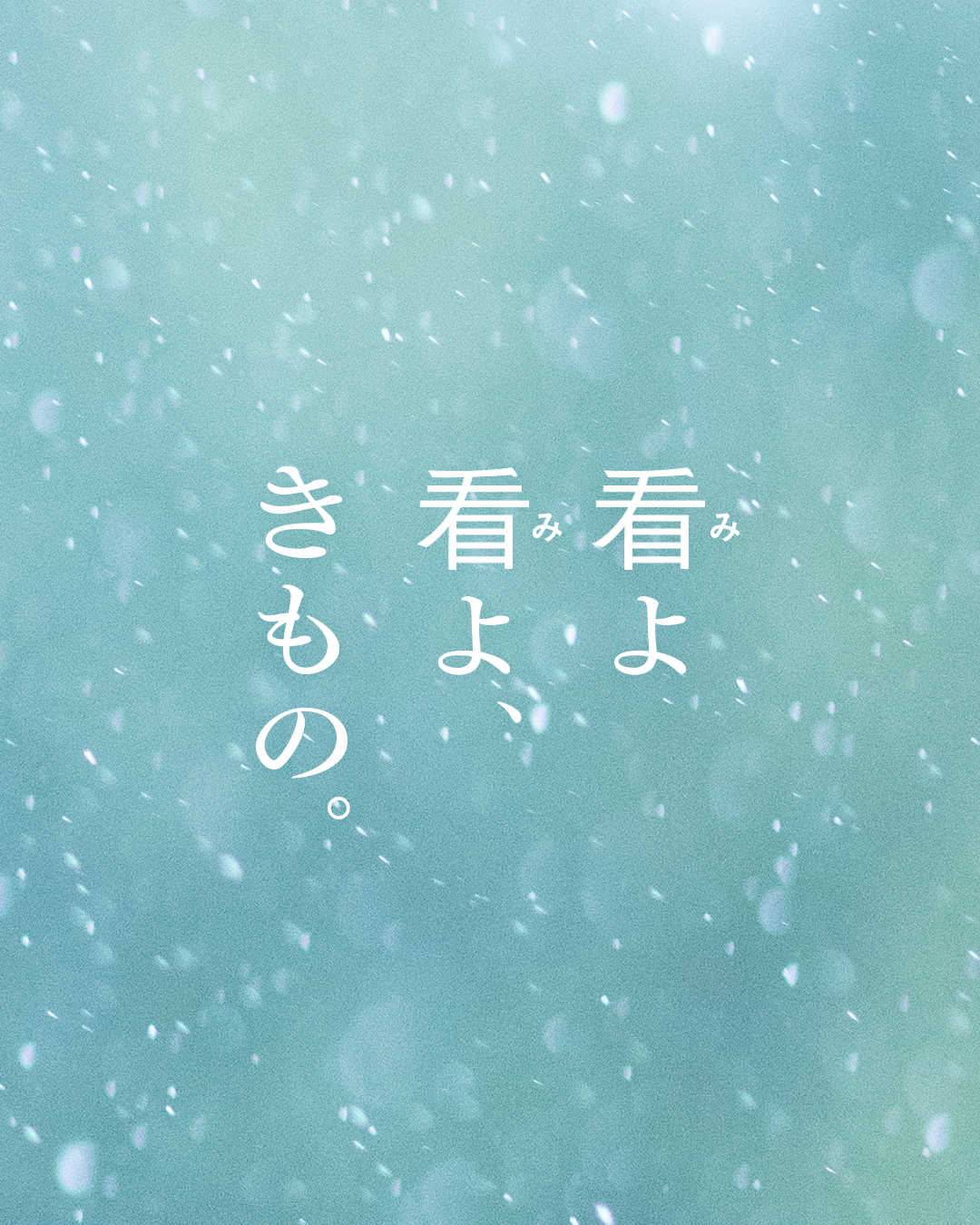 看よ看よ、きもの。